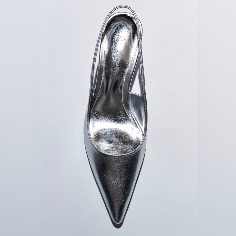 ❌SOLD❌NWT Zara Leather Slingback Shoes Size 7.5(38) - Picture 10 of 10